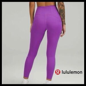 Lululemon Fast and Free High-Rise Tight 25" in Moonlit Magenta